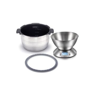 Pack Cubeta + Aro + Báscula – robot Induction Pro